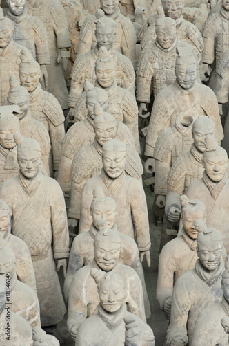 Terracotta Army, guarded the first Emperor of China, Qin Shi Huangdi's tomb, Xian, Lintong, Shaanxi, China photo