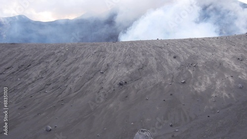 Aerial view of active volcano Tavurvur, Papua New Guinea
 photo