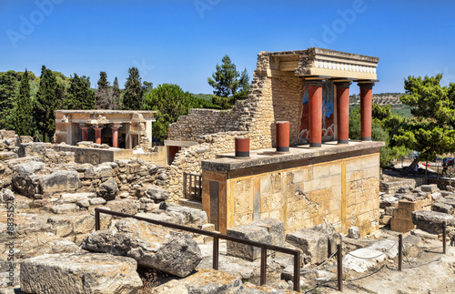 Knossos Palace ruins. Heraklion, Crete, Greece.