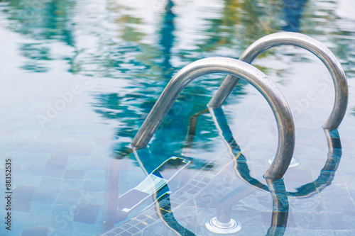 Swimming pool with stairs