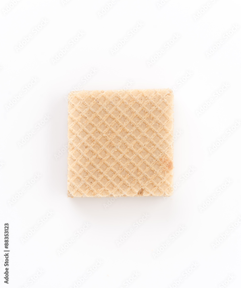 coffee wafer on white background coffee wafer on white background