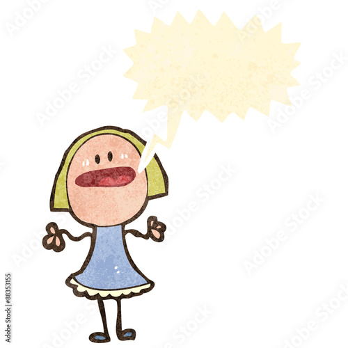 retro cartoon complaining woman