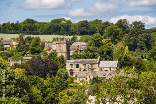 St. Peter and St. Paul Church in Blockley, a traditional village in The Cotswolds, Gloucestershire  photo