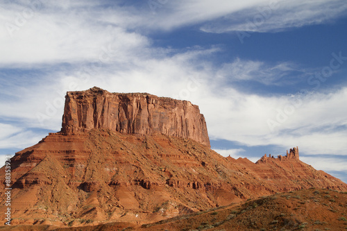 Sandstone pillars.Colorado River Recreation Area.near Moab,Utah