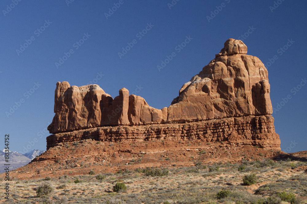 Courthouse Rock.Arches National Park, Utah Courthouse Rock.Arches National Park, Utah
