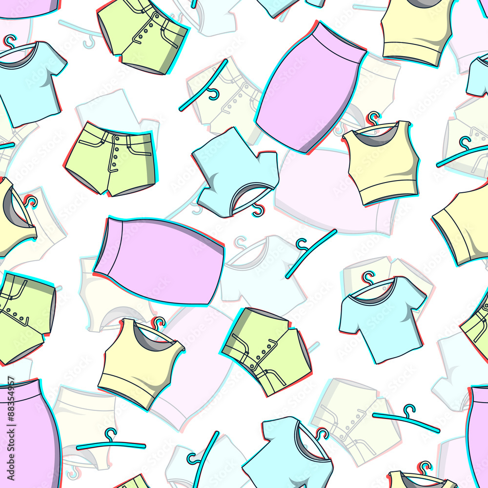 The pattern of fashion and stereo effect on white background The pattern of fashion and stereo effect on white background