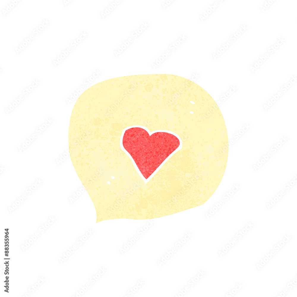 retro cartoon heart sign retro cartoon heart sign
