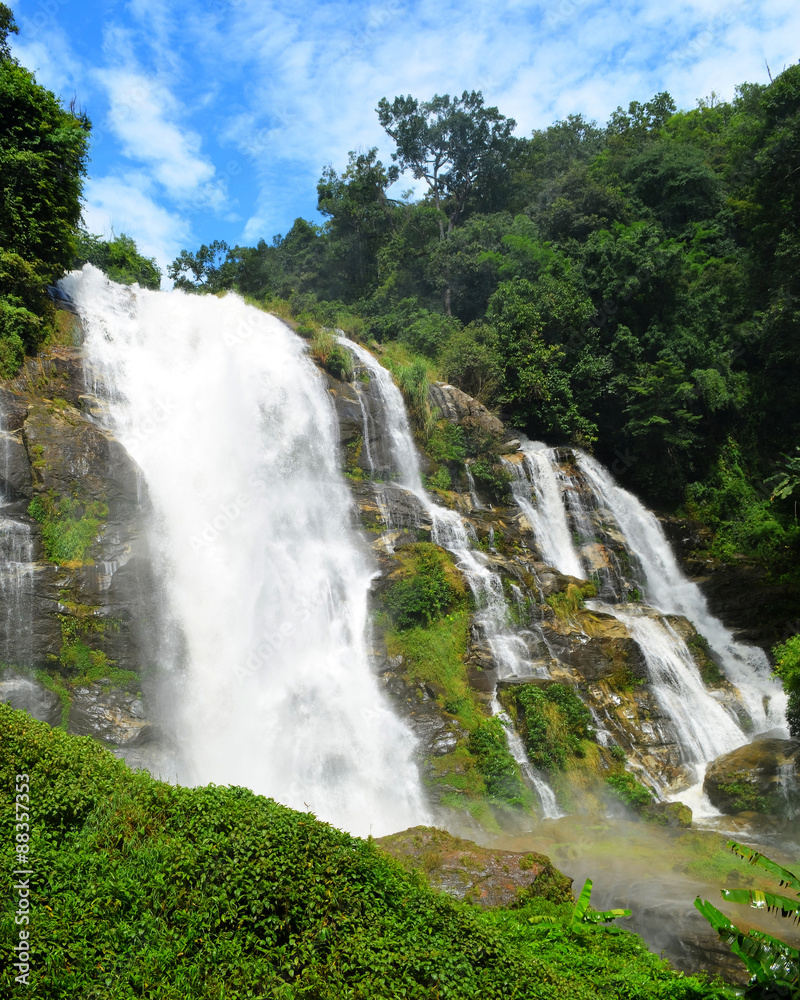 Wachirathan Falls are waterfalls in the Chom Thong district in the province of Chiang Mai, Thailand.
