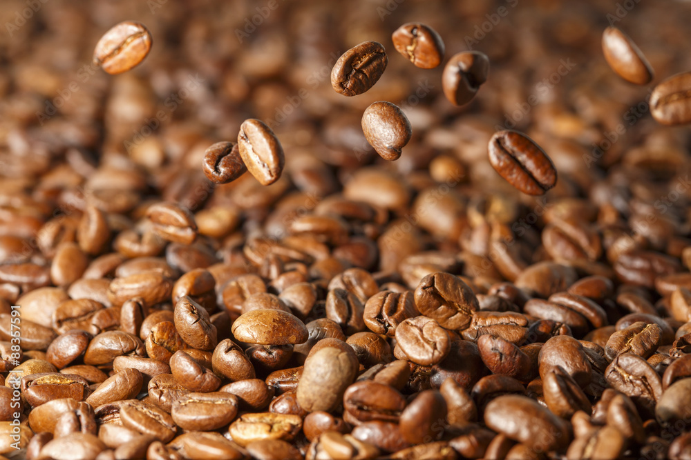 Obraz premium geröstete Kaffeebohnen 