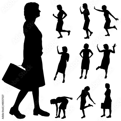 silhouette of woman