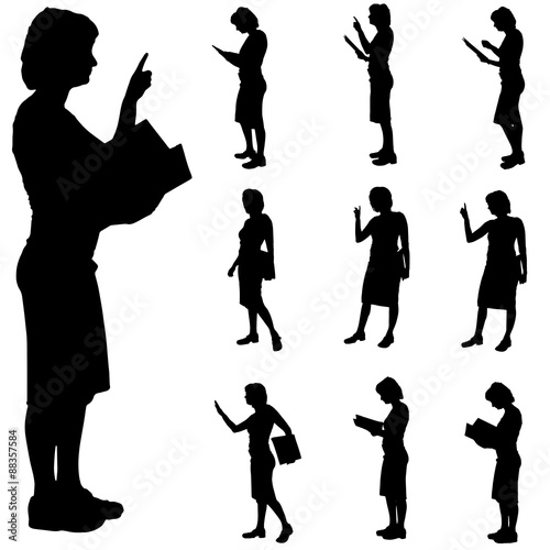 silhouette of woman