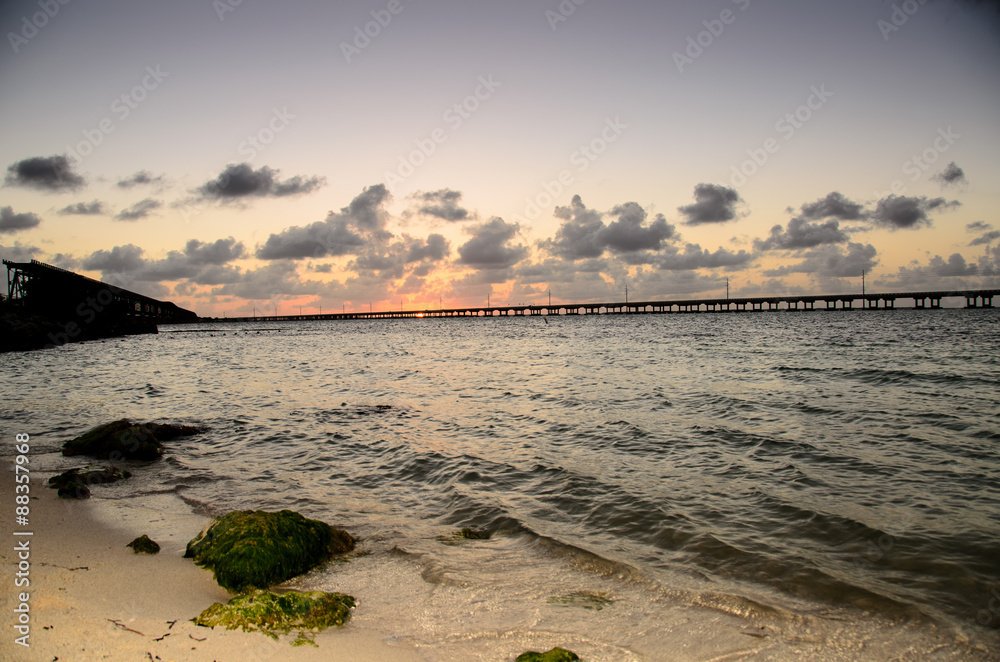 Sunset in Bahia Honda Beach, Key West Florida