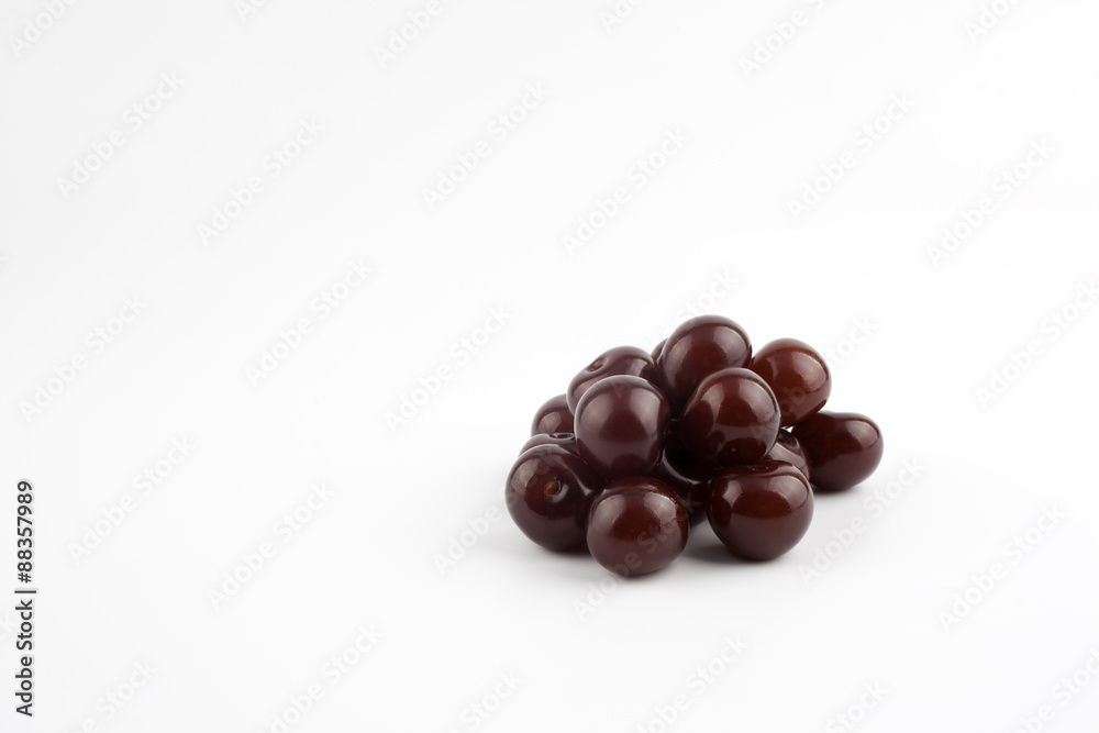 Cherries on a white background Cherries on a white background