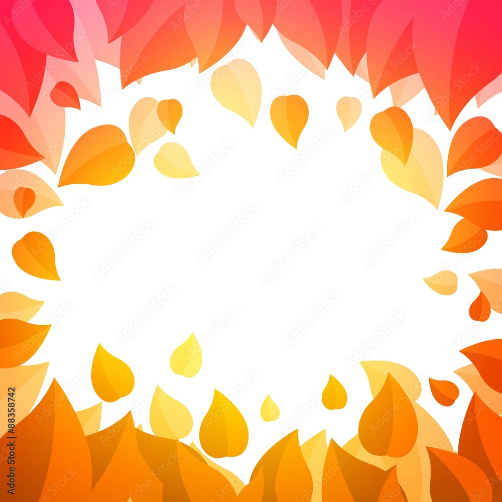 Vector Illustration of an Abstract Autumn Fall Design with Leaves Vector Illustration of an Abstract Autumn Fall Design with Leaves