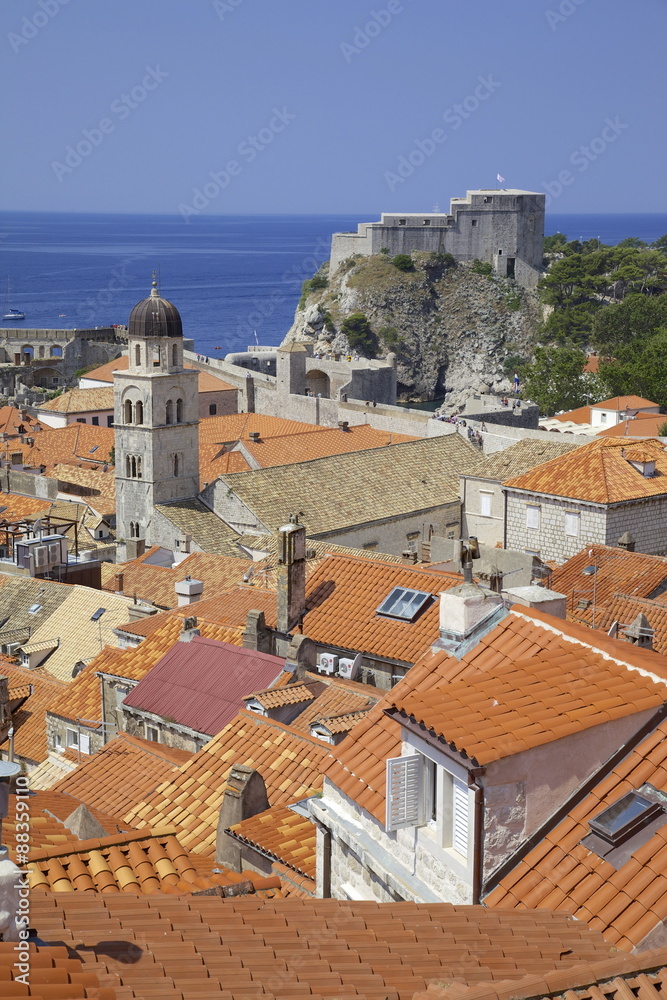 Old Town rooftops, Dubrovnik, Dalmatian Coast, Croatia Old Town rooftops, Dubrovnik, Dalmatian Coast, Croatia