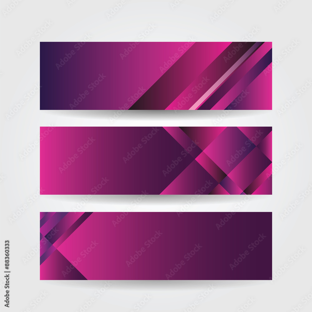 horizontal purple banners horizontal purple banners
