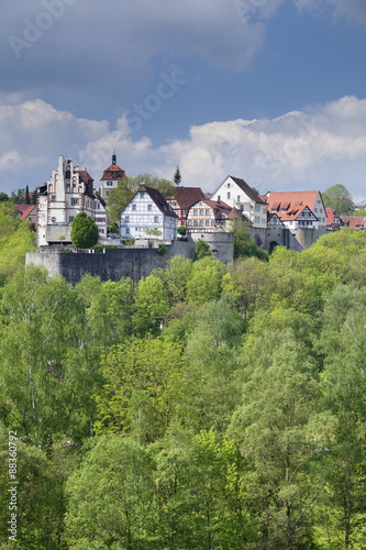 Vellberg castle with old town, Vellberg, Hohenlohe Region, Baden Wurttemberg, Germany photo