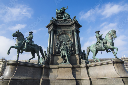 Maria-Theresa monument on Maria-Theresien-Platz in front of the Museum of Natural History, Vienna, Austria photo