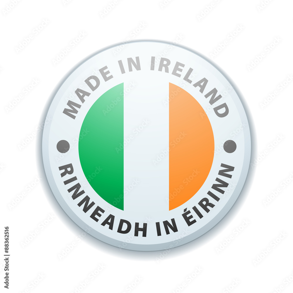Made in Ireland (non-English text - Made in Ireland) Made in Ireland (non-English text - Made in Ireland)