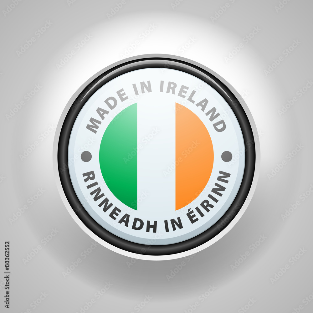 Made in Ireland (non-English text - Made in Ireland) Made in Ireland (non-English text - Made in Ireland)