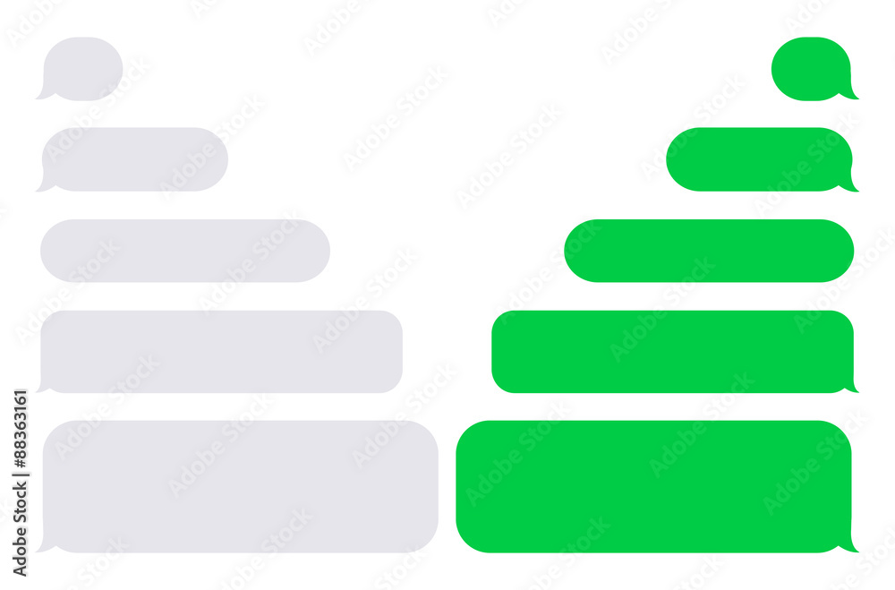 Vector modern sms or message icons. Vector modern sms or message icons.