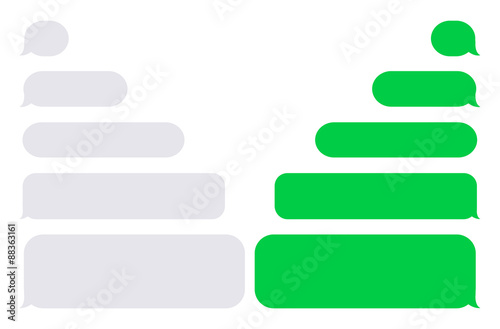 Vector modern sms or message icons. photo