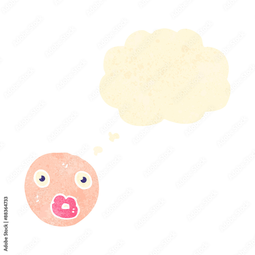 retro cartoon female face symbol retro cartoon female face symbol