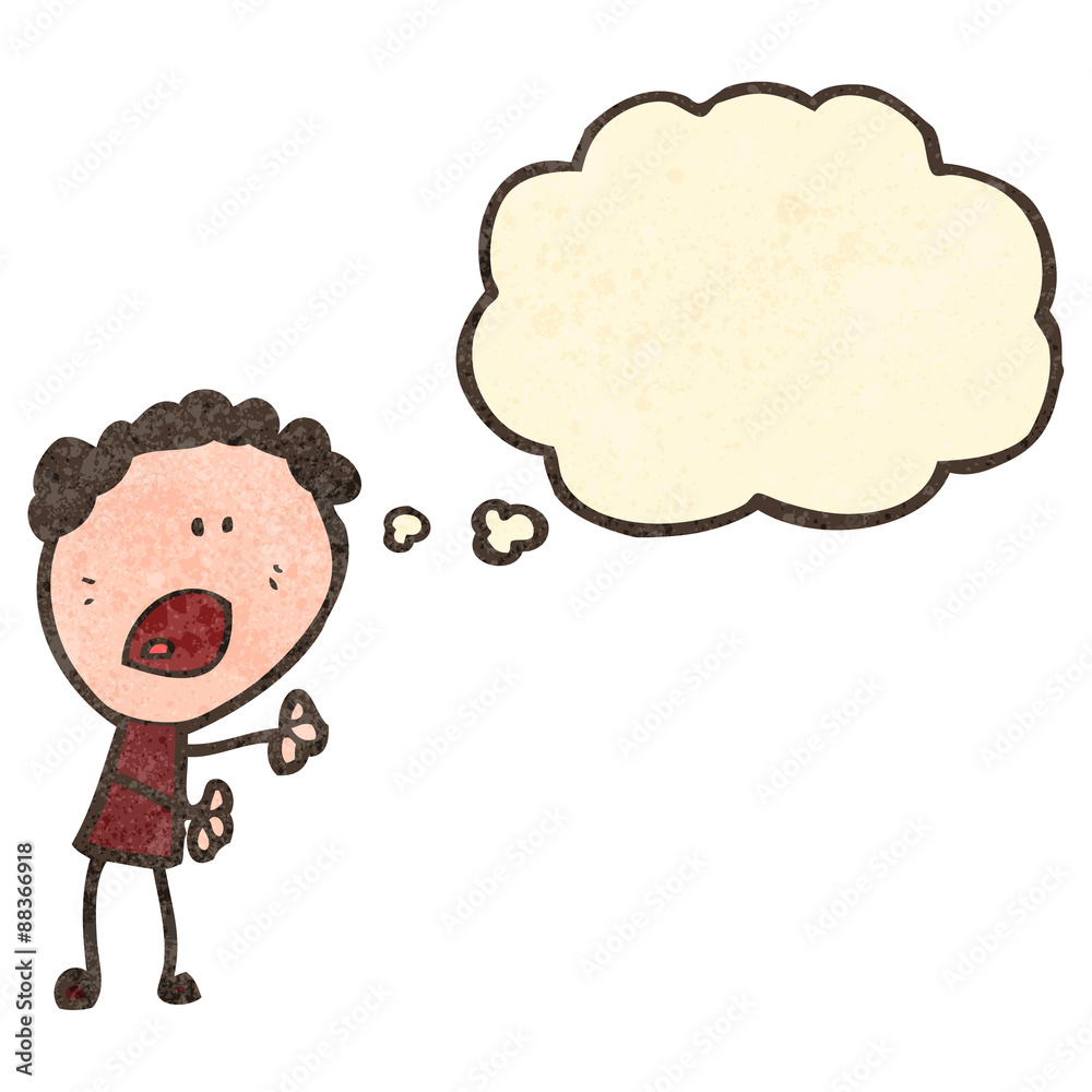 retro cartoon complaining doodle woman retro cartoon complaining doodle woman