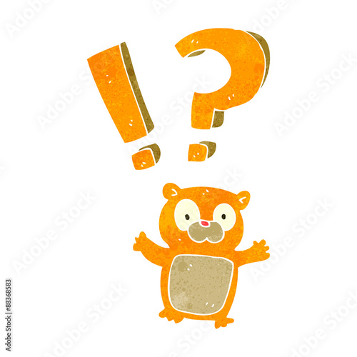 retro cartoon teddy bear