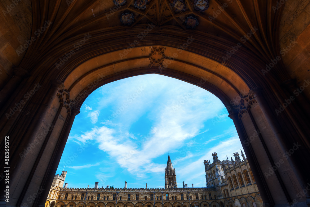 Naklejka premium Christ Church in Oxford, England, war unter anderem Filmlocation für Harry Potter Filme