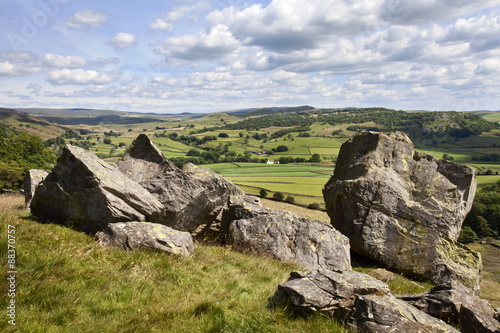 Crummack Dale from Norber near Austwick, Yorkshire Dales, Yorkshire photo