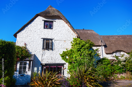 malerisches Cottage in Porlock Weir, Somerset, England