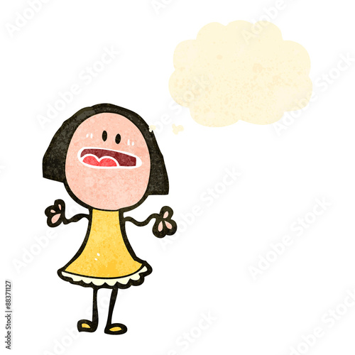 retro cartoon woman complaining