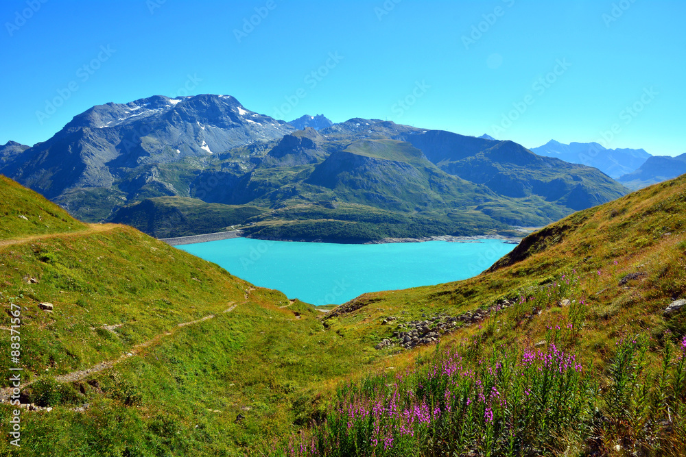 le lac du   mont cenis, vallée de la maurienne, 