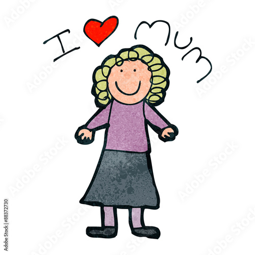 child's mother's day drawing