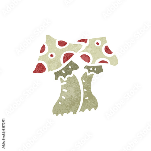 retro cartoon toadstool