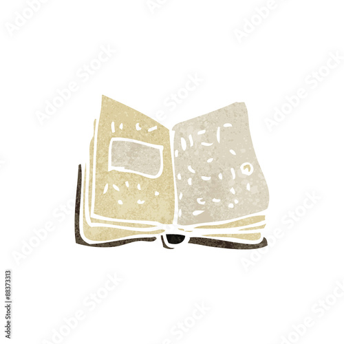 retro cartoon old book
