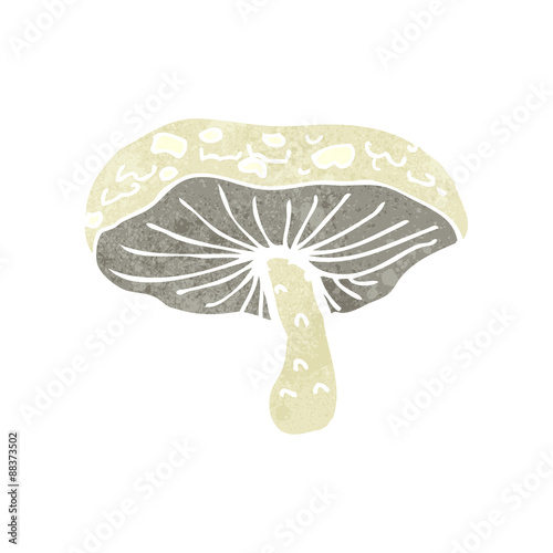 retro cartoon mushroom