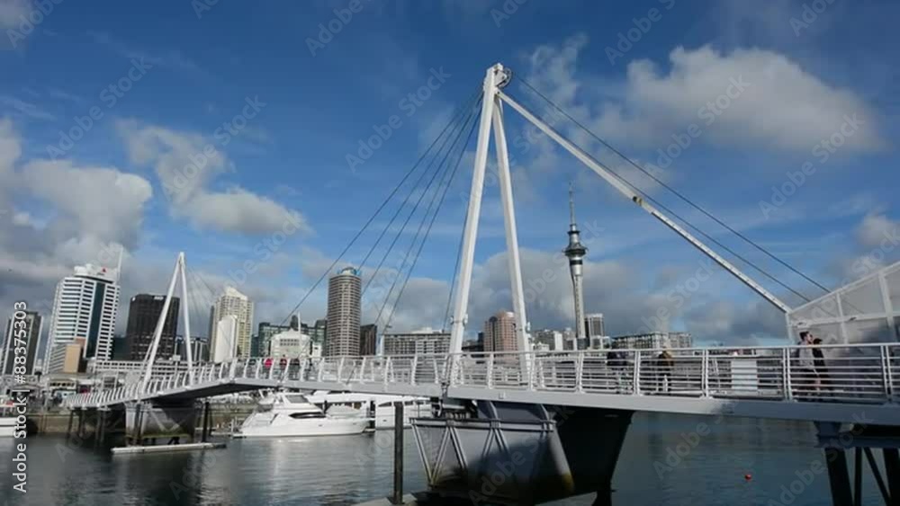 Wynyard Crossing at Auckland Viaduct Harbor Basin New Zealand Wynyard Crossing at Auckland Viaduct Harbor Basin New Zealand