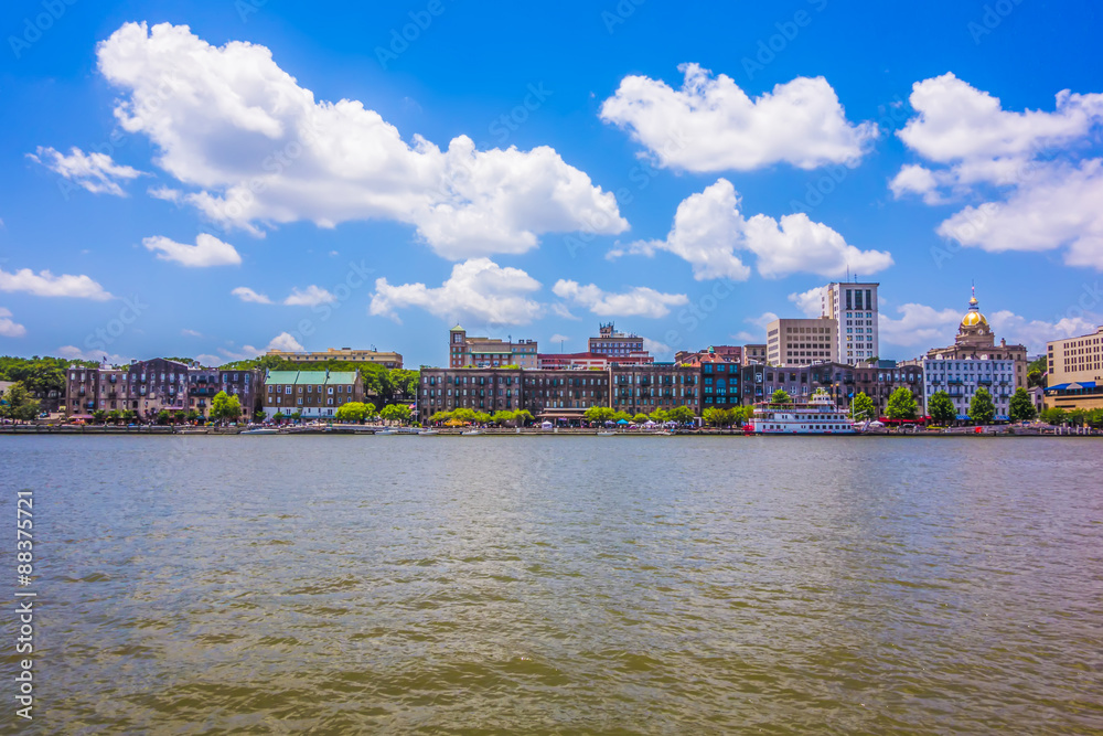 savannah georgia waterfront scenes