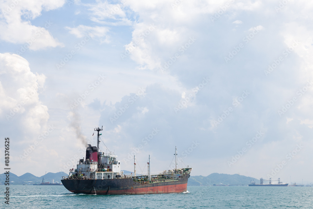 Large cargo ship