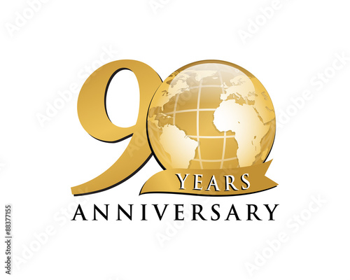 anniversary global logo 90