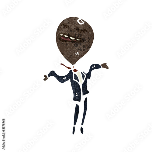 retro cartoon ego businessman