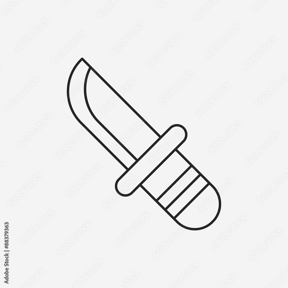 Utility knife line icon Utility knife line icon
