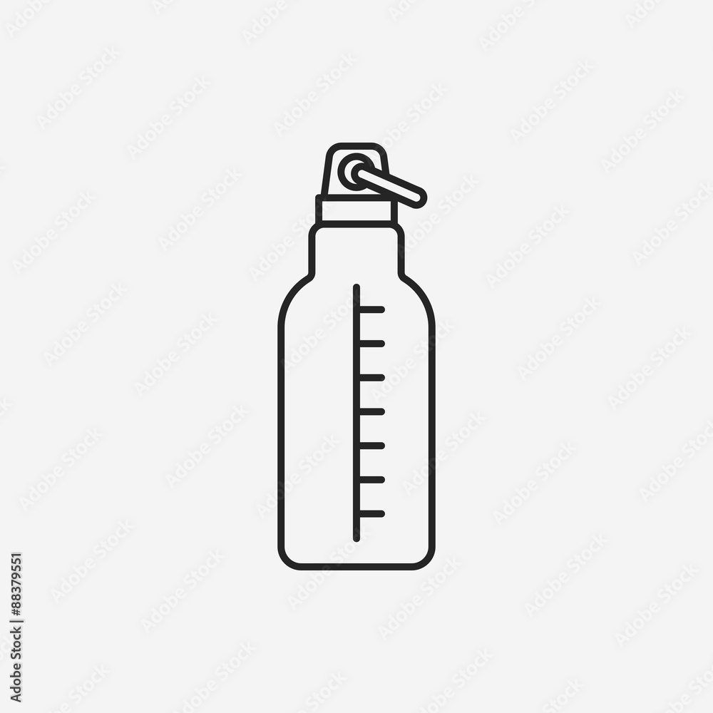 water bottle line icon water bottle line icon
