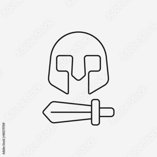 Armor line icon
