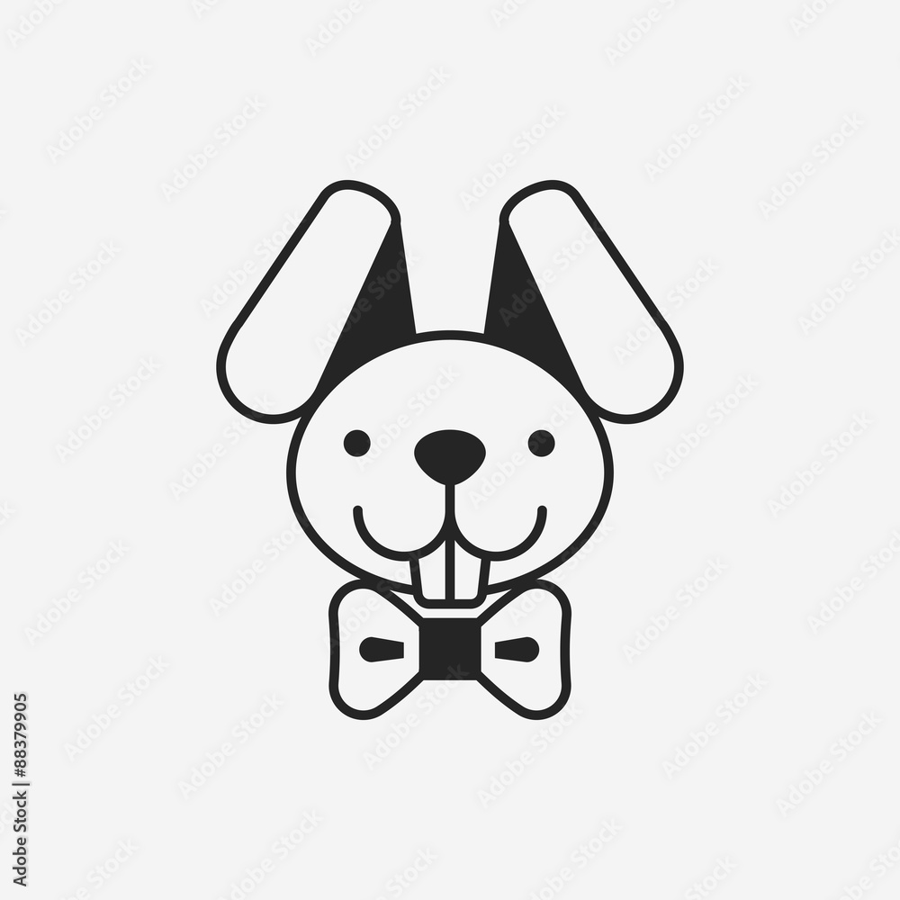Easter bunny icon Easter bunny icon