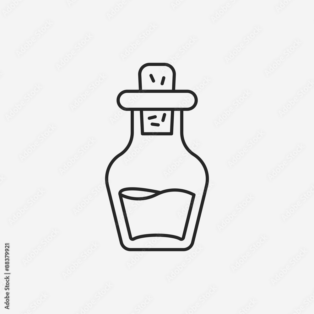 Poison line icon Poison line icon