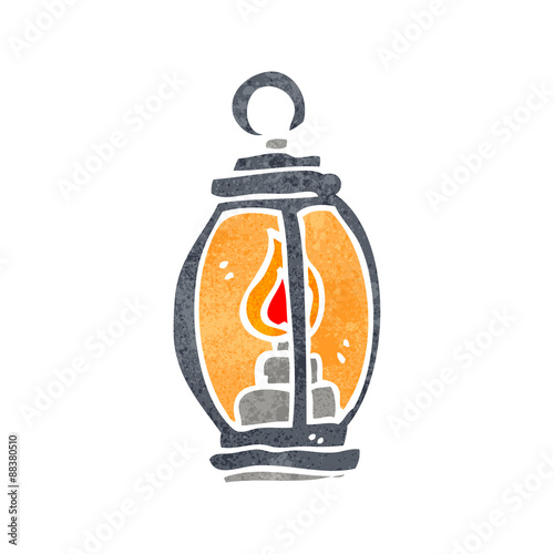 retro cartoon lantern