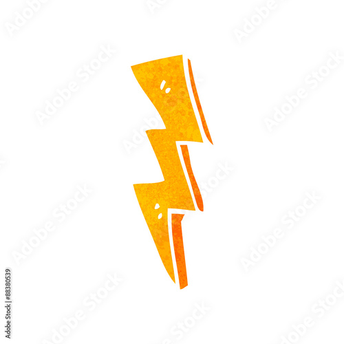 Free Download retro cartoon thunderbolt - GFXLoad